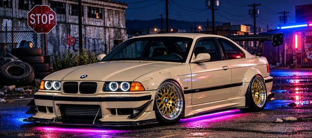 BMW — Neon Night E36